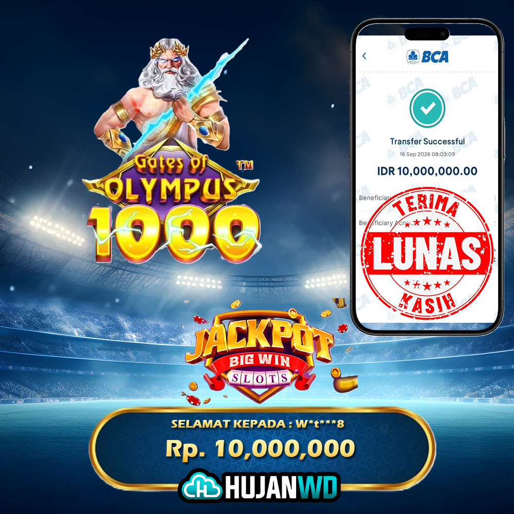 16 Sep 2026, 08:03:09 WIB, HUJANWD LUNAS PENARIKAN Rp. 10,000,000