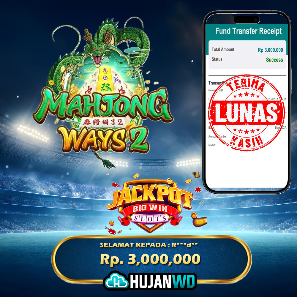 21 Sep 2026, 17:51:59 WIB, HUJANWD LUNAS PENARIKAN Rp. 3,000,000
